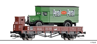 Tillig 502698 - TT - Niederbordwagen Persil Oldtimer-LKW, DRG, Ep. II<br>Tillig TT-Club